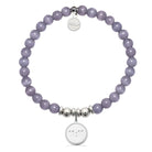HELP by TJ 11:11 Charm with Purple Cats Eye Charity Bracelet