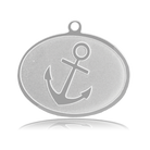 HELP by TJ Anchor Charm with Light Blue Quartz Charity Bracelet