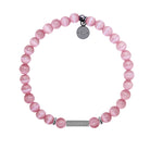 HELP by TJ Angel Number 222 Alignment Charm with Pink Cats Eye Charity Bracelet