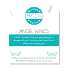 HELP by TJ Angel Wing Charm with Aqua Cats Eye Charity Bracelet