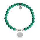 HELP by TJ Angel Wing Charm with Green Howlite Charity Bracelet