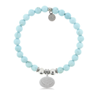 HELP by TJ Angel Wing Charm with Larimar Magnesite Charity Bracelet