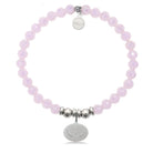 HELP by TJ Angel Wings Charm with Pink Crystal Charity Bracelet