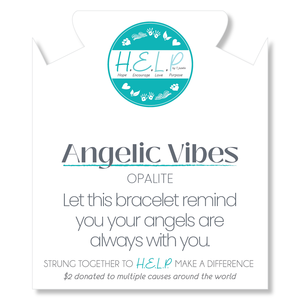 HELP by TJ Angelic Vibes Stacker with Opalite