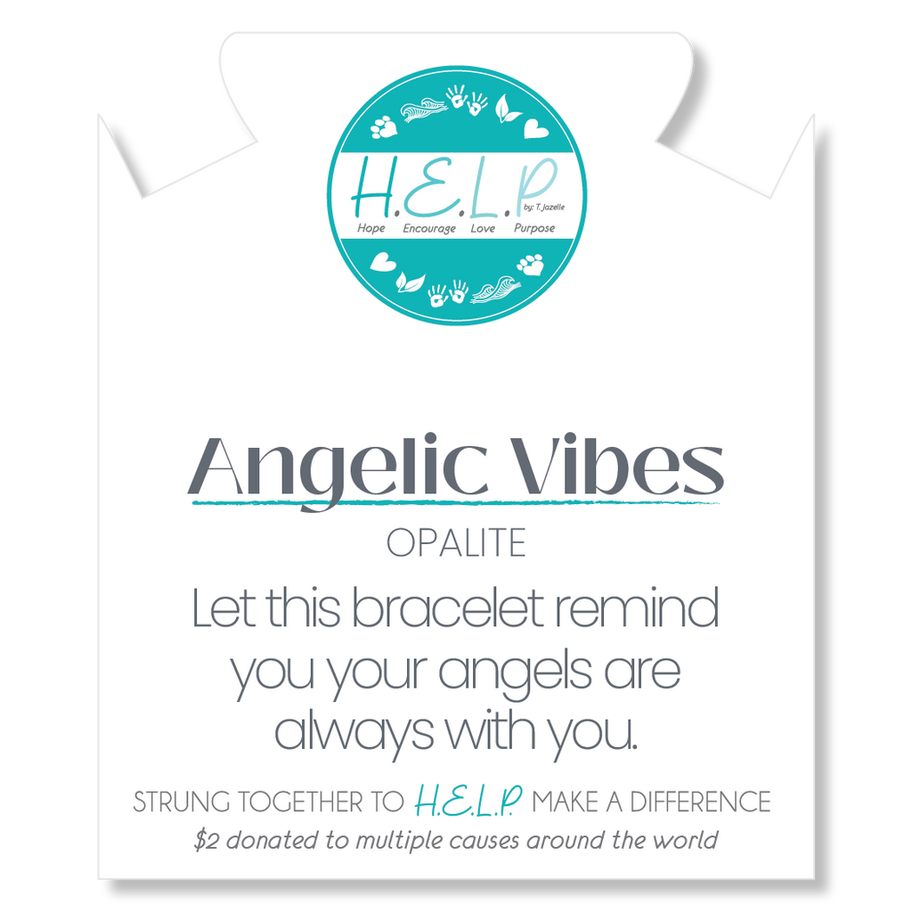 HELP by TJ Angelic Vibes Stacker with Opalite