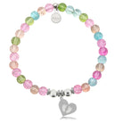 HELP by TJ Baby Feet Charm with Kaleidoscope Crystal Charity Bracelet