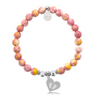 HELP by TJ Baby Feet Charm with Lemonade Jade Charity Bracelet