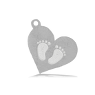 HELP by TJ Baby Feet Charm with Mountain Blue Jade Charity Bracelet