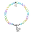 HELP by TJ Baby Feet Charm with Multi Selenite Charity Bracelet