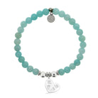 HELP by TJ Baby Love Charm with Baby Blue Quartz Charity Bracelet
