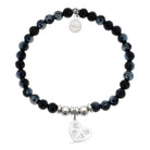 HELP by TJ Baby Love Charm with Black Crystal Charity Bracelet