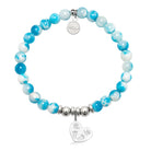 HELP by TJ Baby Love Charm with Peppermint Jade Charity Bracelet