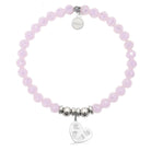 HELP by TJ Baby Love Charm with Pink Crystal Charity Bracelet