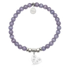 HELP by TJ Baby Love Charm with Purple Cats Eye Charity Bracelet