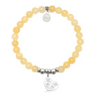 HELP by TJ Baby Love Charm with Yellow Jade Charity Bracelet