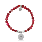 HELP by TJ Bee Charm with Cranberry Jasper Charity Bracelet