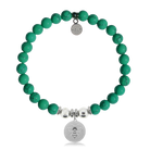 HELP by TJ Bee Charm with Green Howlite Charity Bracelet