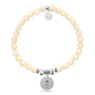 HELP by TJ Bee Charm with Natural Selenite Charity Bracelet