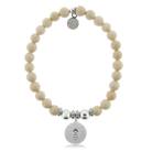 HELP by TJ Bee Charm with Riverstone Beads Charity Bracelet