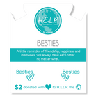 HELP by TJ Besites Charm with Peppermint Jade Charity Bracelet