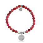 HELP by TJ Bestie Charm with Cranberry Jasper Charity Bracelet