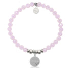 HELP by TJ Bestie Charm with Pink Crystal Charity Bracelet