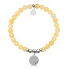 HELP by TJ Bestie Charm with Yellow Jade Charity Bracelet