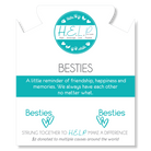 HELP by TJ Besties Charm with Aqua Cats Eye Charity Bracelet