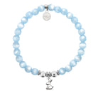 HELP by TJ Bunny Charm with Blue Selenite Charity Bracelet