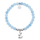 HELP by TJ Bunny Charm with Light Blue Quartz Charity Bracelet