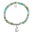 HELP by TJ Bunny Charm with Multi Amazonite Charity Bracelet