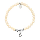 HELP by TJ Bunny Charm with Natural Selenite Charity Bracelet