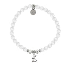 HELP by TJ Bunny Charm with White Cats Eye Charity Bracelet