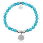 HELP by TJ Butterfly Charm with Blue Amazonite Charity Bracelet