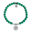 HELP by TJ Butterfly Charm with Green Howlite Charity Bracelet