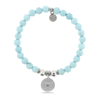 HELP by TJ Butterfly Charm with Larimar Magnesite Charity Bracelet