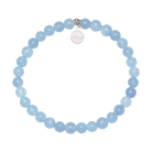 HELP by TJ Calm Stacker Bracelet with Light Blue Quartz Beads