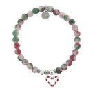 HELP by TJ Candy Cane Charm with Holiday Jade Charity Bracelet