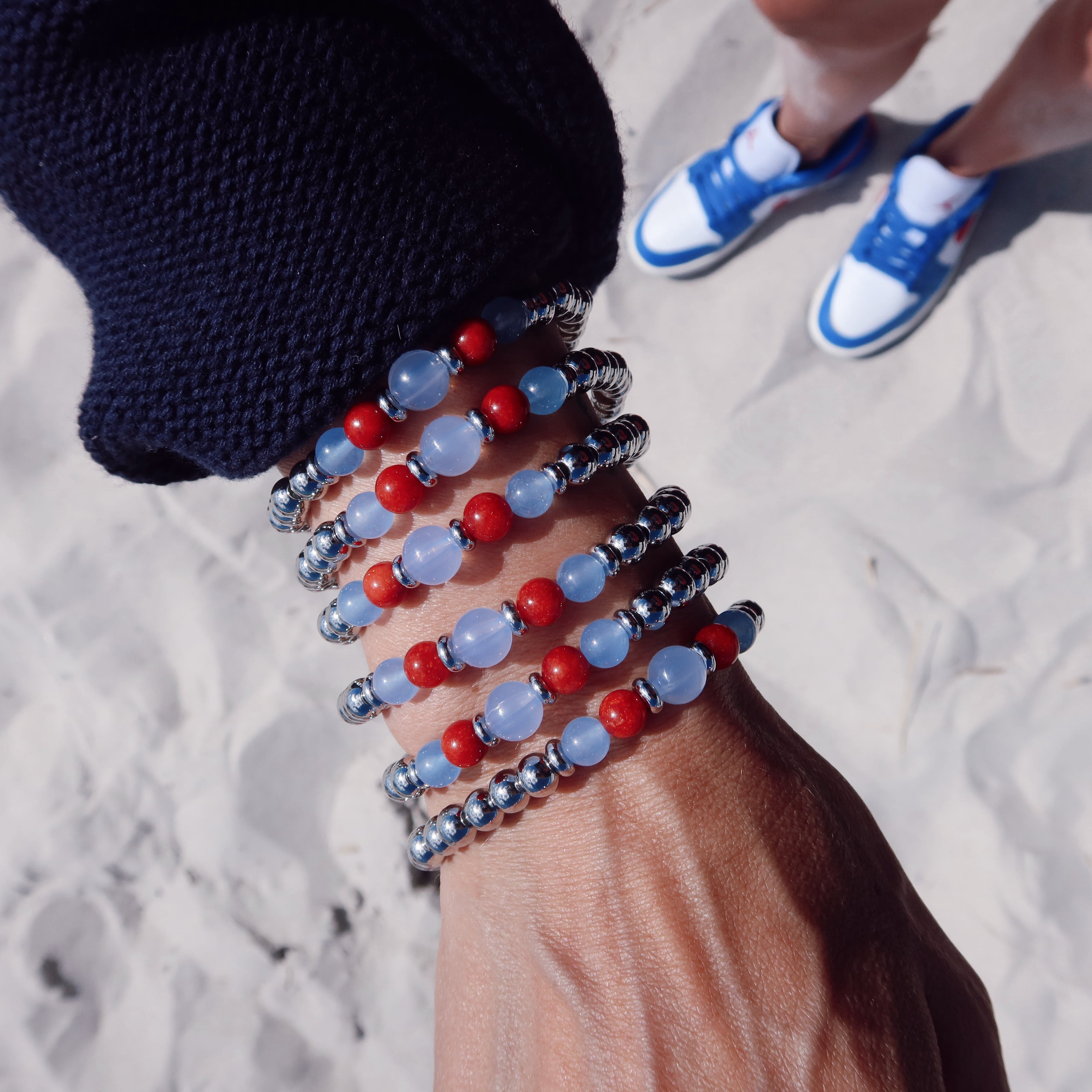 HELP by TJ Capeology x H.E.L.P. Ray of Hope Americana Stacker Charity Bracelet