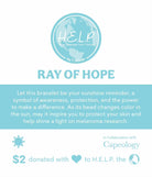 HELP by TJ Capeology x H.E.L.P. Ray of Hope Pink Selenite Stacker Charity Bracelet