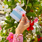 HELP by TJ Capeology x H.E.L.P. Ray of Hope Pink Selenite Stacker Charity Bracelet