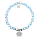 HELP by TJ Cardinal Charm with Blue Selenite Charity Bracelet