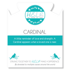 HELP by TJ Cardinal Charm with Cherry Jade Charity Bracelet