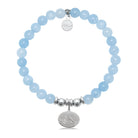 HELP by TJ Cardinal Charm with Light Blue Quartz Charity Bracelet