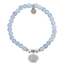 HELP by TJ Cardinal Enamel Charm with Opalite Charity Bracelet