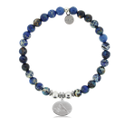 HELP by TJ Cardinal with Royal Blue Jasper Charity Bracelet