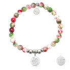 HELP by TJ Caregiver Charm with Holiday Jade Charity Bracelet