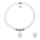 HELP by TJ Caregiver Charm with White Crystal Charity Bracelet