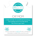 HELP by TJ Cat Mom Charm with Cherry Jade Charity Bracelet