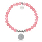 HELP by TJ Cat Mom Charm with Cherry Jade Charity Bracelet